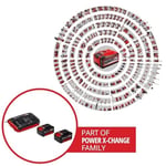 Orijinal Einhell Power X-Change Başlangıç Kiti Akü ve Şarj Cihazı (Li-Ion, 18 V, 2 x 4.0 Ah akü ve Twincharger şarj cihazı, tüm Power X-Change cihazları ile uyumlu) - 4512112