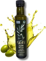 Orio Organik Natural Sızma Zeytinyağı 250 ML Cam Şişe - Soğuk Sıkım, Premium, Organik Sertifikalı,Sofra Kullanımı İçin İdeal