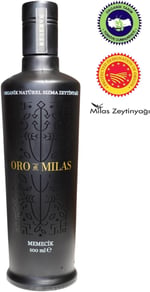 Oro di Milas Organik Premium Reserve Memecik Natürel Sızma Zeytinyağı, Erken Hasat Soğuk Sıkım, 600+ mg/kg Yüksek Polifenollü, 2025/2026 Hasat, PDO Coğrafi İşaretli, Uluslararası Ödüllü, 500 mL