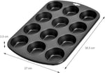 Orret Home 12’li Muffin ve Cupcake Fırın Tepsisi – Yapışmaz Metal Kek Kalıbı, 12 Gözlü Muffin Kabı, Cup Cake Pişirme Tepsisi, Fırın Uyumlu Kek Kalıbı - Seçenekler: 6 Gözlü, 12 Gözlü