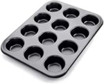 Orret Home 12’li Muffin ve Cupcake Fırın Tepsisi – Yapışmaz Metal Kek Kalıbı, 12 Gözlü Muffin Kabı, Cup Cake Pişirme Tepsisi, Fırın Uyumlu Kek Kalıbı - Seçenekler: 6 Gözlü, 12 Gözlü