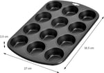Orret Home 12’li Muffin ve Cupcake Fırın Tepsisi – Yapışmaz Metal Kek Kalıbı, 12 Gözlü Muffin Kabı, Cup Cake Pişirme Tepsisi, Fırın Uyumlu Kek Kalıbı - Seçenekler: 6 Gözlü, 12 Gözlü