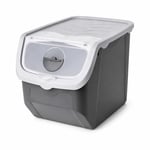 Orret Home 12 Litre Patates Soğan Saklama Kabı Hava Alabilir Kapaklı Sebze Saklama Kutusu Kilitli Kapaklı Sarımsak Organizer Plastik Erzak Saklama Kabı İstiflenebilir Kiler Düzenleyici (ASORTİ RENK)