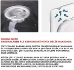 Orret Home 2 Adet 250 ml Çift Cidarlı Borosilikat Cam Kupa Bardak Termisil Isıya Dayanıklı Şeffaf Kahve Çay Latte Espresso Fincanı Cam Bardak Seti