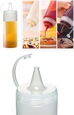 Orret Home 2 Adet Sos Şişesi 700 Ml Plastik Yağlık Sirkelik Ketçap Mayonez Sızdırmaz Sosluk Yağdanlık,BPA İçermez (Şeffaf)