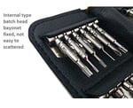 Orret Home 25 Parça Hassas Tornavida Seti, Deri Çantalı, Krom-Vanadyum Çelik, PC/Laptop/Telefon/Gözlük Tamir Seti, Torx/Düz/Yıldız Uçlu