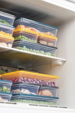 Orret Home 4 Adet Buzdolabı Organizeri, Buzdolabı İçin Çok Amaçlı Saklama Kabı, Fresh Box, Şeffaf ve Ayarlanabilir, Gıdaları Taze Tutma Özelliği, Mutfak - Seçenekler: 600 Ml, 1170 Ml, 1200 Ml, 2400 Ml