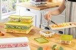 Orret Home 4 Adet Buzdolabı ve Derin Dondurucu Saklama Kabı Seti, Fresh Box, Dolap Düzenleyici ve Buz Dolabı Organizeri, BPA İçermeyen PP Plastik,Gıdaları Taze Tutma,Mutfak Düzenleyici (Gri)