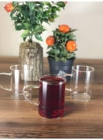 Orret Home 6'lı Borosilikat Cam Kupa – Isıya Dayanıklı Termisil Çay ve Kahve Bardağı Seti, Şeffaf Cam Kupa, Sıcak Soğuk İçecekler İçin Dayanıklı Bardak Takımı (6 Adet)