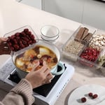 Orret Home 8'li Saklama Kabı Seti, Kahvaltılık Taşıma Kutulu ve Düzenleyici, Buzdolabı Organizeri ve Piknik için İdeal, Çok Amaçlı Saklama Çözümü (Beyaz)