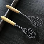 Orret Home Ahşap Saplı Paslanmaz Çelik Çırpma Teli,Yumurta,Ayran Ve Pasta İçin Çırpıcı (1)
