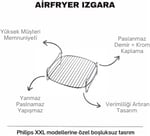 Orret Home Airfryer Izgara Aparatı, Fritöz Aksesuarı, Airfryer Izgara Teli XXL Model Uyumlu