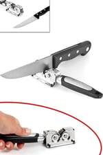 Orret Home Çelik Bıçak Bileme Aleti,Metal Bıçak Bileyici,Çekmeli Kolay Kullanım Pratik Bıçak Bileme Aleti