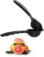 Orret Home Döküm Limon Sıkacağı Limon Presi Büyük Boy 24cm, Siyah Metal Limon Sıkacağı, Döküm Naranciye Sıkacağı