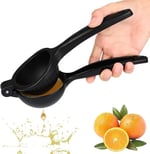 Orret Home Döküm Limon Sıkacağı Limon Presi Büyük Boy 24cm, Siyah Metal Limon Sıkacağı, Döküm Naranciye Sıkacağı