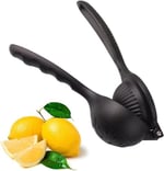 Orret Home Döküm Limon Sıkacağı Limon Presi Büyük Boy 24cm, Siyah Metal Limon Sıkacağı, Döküm Naranciye Sıkacağı