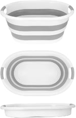Orret Home Katlanabilir Plastik Çamaşır Selesi Sepeti, Çok Amaçlı Katlanabilir Oyuncak Sepeti, Hafif ve Dayanıklı, Mükemmel Organizasyon ve Depola - Seçenekler: 27 Litre, 40 Litre, Maşrapa, Bulaşıklık