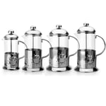 Orret Home Metal Saplı Borosilikat French Press, Termisil Süzgeçli Demlik, Bitki Çayı, Kahve ve Ada Çayı İçin İdeal, Dayanıklı ve Şık Tasarım (800 Ml)