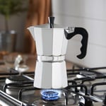 Orret Home Moka Express Espresso Cezvesi – Ocak Üstü Espresso Pişirici, Alüminyum Gövde, Klasik İtalyan Tarzı Kahve Demleme Cezvesi-Expresso Demleyici Cezve (3 Cup)