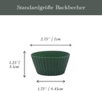 Orret Home Muffin Pişirme Kalıbı 12 Adet Silikon Kek Kalıbı Cupcake Çikolata ve Sade Kek (12 Adet)