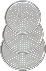 Orret Home Paslanmaz Çelik Pizza Tepsisi,Delikli Lahmacun Ve Pizza Tavası,Fırın Tepisisi (32 Cm) - Bedenler: 28 Cm, 32 Cm, 36 Cm