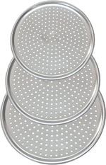 Orret Home Paslanmaz Çelik Pizza Tepsisi,Delikli Lahmacun Ve Pizza Tavası,Fırın Tepisisi (32 Cm) - Bedenler: 28 Cm, 32 Cm, 36 Cm
