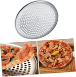 Orret Home Paslanmaz Çelik Pizza Tepsisi,Delikli Lahmacun Ve Pizza Tavası,Fırın Tepisisi (32 Cm) - Bedenler: 28 Cm, 32 Cm, 36 Cm