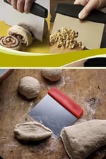 Orret Home Plastik Saplı Çelik Hamur Kesici,Metal Hamur Dilimleyici (2)