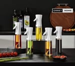 Orret Home Sprey Yağdanlık Cam Şişe Yağ Püskürtücü 225 ml Airfryer Kızartma Izgara Salata İçin Yağlık