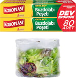 Orta Boy Buzdolabı Poşeti Dev Ekonomi 80’li, Yeni Ekonomik Buzdolabı Poşeti Orta Boy 24x35 cm, BPA İçermez, Sızdırmaz Saklama Torbası, Meyve, Sebze, Yemek, Et, Tavuk, Gıda Saklama Torbası
