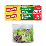 Orta Boy Buzdolabı Poşeti Dev Ekonomi 80’li, Yeni Ekonomik Buzdolabı Poşeti Orta Boy 24x35 cm, BPA İçermez, Sızdırmaz Saklama Torbası, Meyve, Sebze, Yemek, Et, Tavuk, Gıda Saklama Torbası