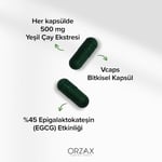 Orzax Ocean Green Tea 500 Mg 60 Kapsül