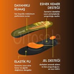 OS202 | Ark Ve Jel Destekli, Zorlu Arazi Ve Tırmanışlar Için Topuk Destekli Ortopedik Iç Tabanlık (36-40)