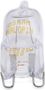Osram Halopin fırın lambası (230 V, 25 W, G9 halojen, kalem şeklinde, Bosch, Neff, Siemens, Delonghi, Okyanus, Fagor, fırınlar ve mikrodalga fırınlar için, yüksek sıcaklıklar için uygundur)