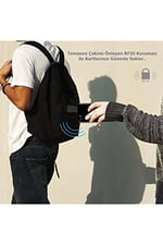 Otomatik Mekanizmalı Alüminyum Kredi Kartlık RFID Koruma Siyah