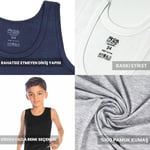 ÖTS Premium 5’li Erkek Çocuk Atlet - Hediye Kutulu, %100 Pamuk, Ultra Yumuşak Kumaş, Rahat Kalıp,Etiketsiz ve Kaliteli Çocuk İç Giyim