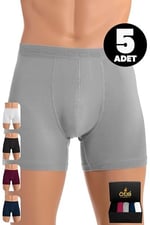 ÖTS Premium 5’li Erkek Modal Boxer - Hediye Kutulu, Ultra Yumuşak Modal Kumaş, Esnek Kalıp,Etiketsiz ve Kaliteli Boxer