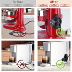 Oudizz Ev Aletleri için Kordon Düzenleyici 6 Adet Mutfak Aletleri için Kordon Sarmalayıcıları Küçük Ev Aletleri için Süper Yapışkan Yapışkanlı Stand Mikser, Blender, Kahve Makinesi, Düdüklü Tencere