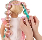 Our Generation - Tessie - from Hair to There - 46 cm Hair Grow Doll - Gerçekçi fındık gözleri ve ultra uzun gökkuşağı saçı - Uzatılabilir örgü ve şekillendirme aksesuarı - 3 yaşından büyük çocuklar