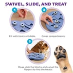 Outward Hound Nina Ottosson by Dog Hide N' Slide Purple Interactive Treat Puzzle Dog Toy - Seçenekler: Seviye 2 (Orta Seviye), Seviye 4 (Uzman), Ekstra parçalar...