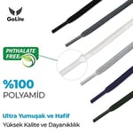 Oval Bağcık, Spor Ayakkabı Bağcığı, Yarım Yuvarlak Atletik Bağcık, Ayakkabı Aksesuarı