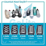 Oval Bağcık, Spor Ayakkabı Bağcığı, Yarım Yuvarlak Atletik Bağcık, Ayakkabı Aksesuarı