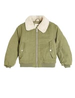 Oversize Bomber Ceket Peluş Yakalı Cep Detaylı