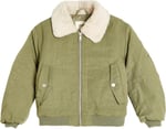 Oversize Bomber Ceket Peluş Yakalı Cep Detaylı