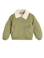 Oversize Bomber Ceket Peluş Yakalı Cep Detaylı