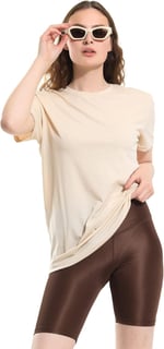 Oversize Fit Pamuklu Kısa Kollu Basic Uniseks Kadın Erkek Tişört
