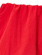 Oversize Spor Şort Yüksek Bel Biyeli Beli Bağcıklı Renk Bloklu Cepli
