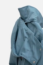 OVERSIZED SIRT DESEN BASKILI CEPLI PARDESU MAVI