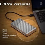 OWC Express 1M2 Taşınabilir NVMe Thunderbolt (USB-C) SSD USB4 Alüminyum Isı Emici Muhafazalı Ultra Hızlı Harici SSD Sürücü (Yalnızca Muhafaza)