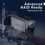 OWC Express 4M2 USB4 kasa, 4 yuvalı NVMe M.2 2230/2242/2280 SSD | 3200 MB/s'ye kadar | RAID 0/1/4/5/10/JBOD | Mac/PC uyumlu | alüminyum | sessiz | USB-C kablosu teslimat kapsamına dahildir |